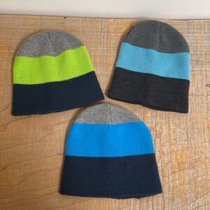 3 x toques/beanies
